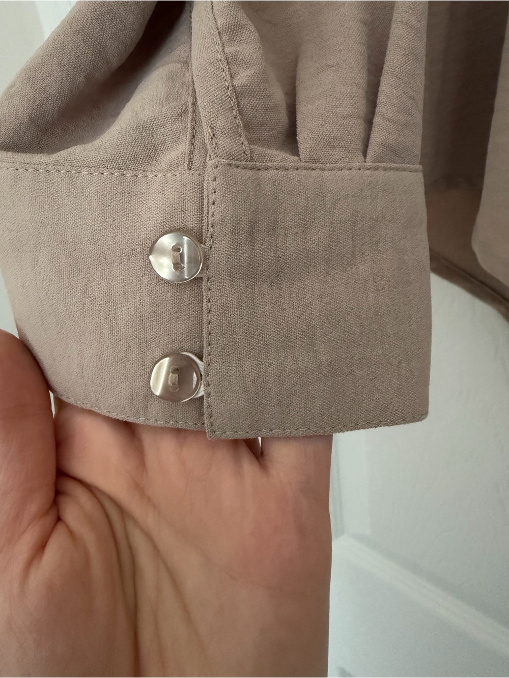 Button-Front Collared Blouse - Picture 5 of 5